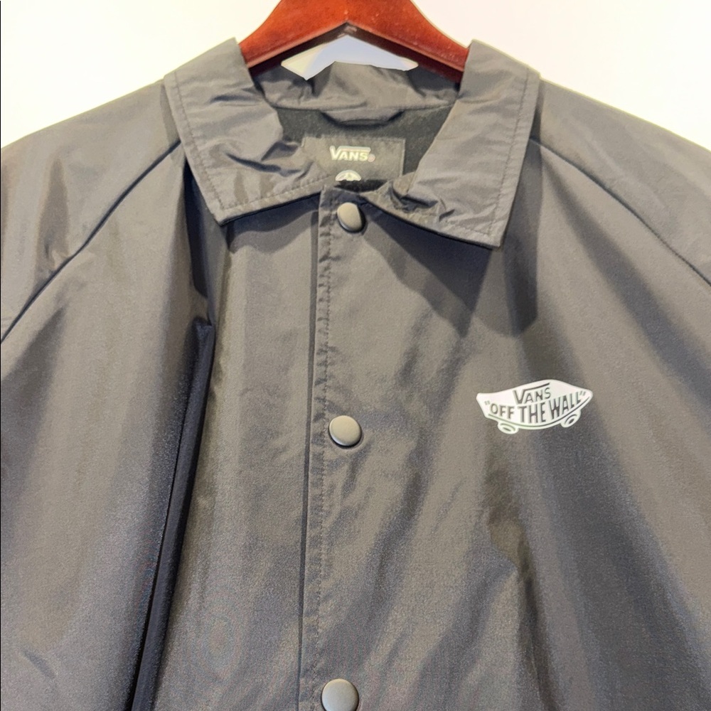 Vans Men's Black Windbreaker Jacket